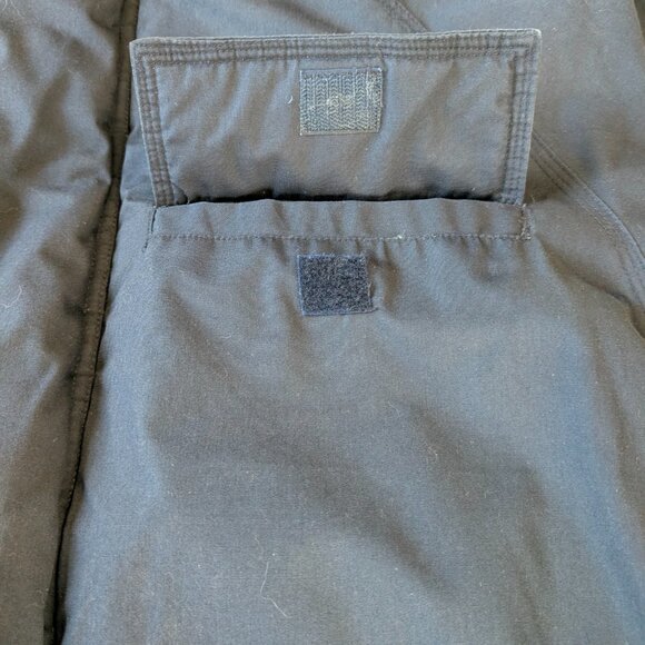 Vintage 90s St. John's Bay Navy Parka Hooded Plaid Lining Utility XL Gorpcore - Picture 10 of 16